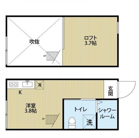 新小岩駅 徒歩14分 2階の物件間取画像